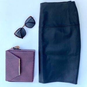 Vegan Leather Skirt